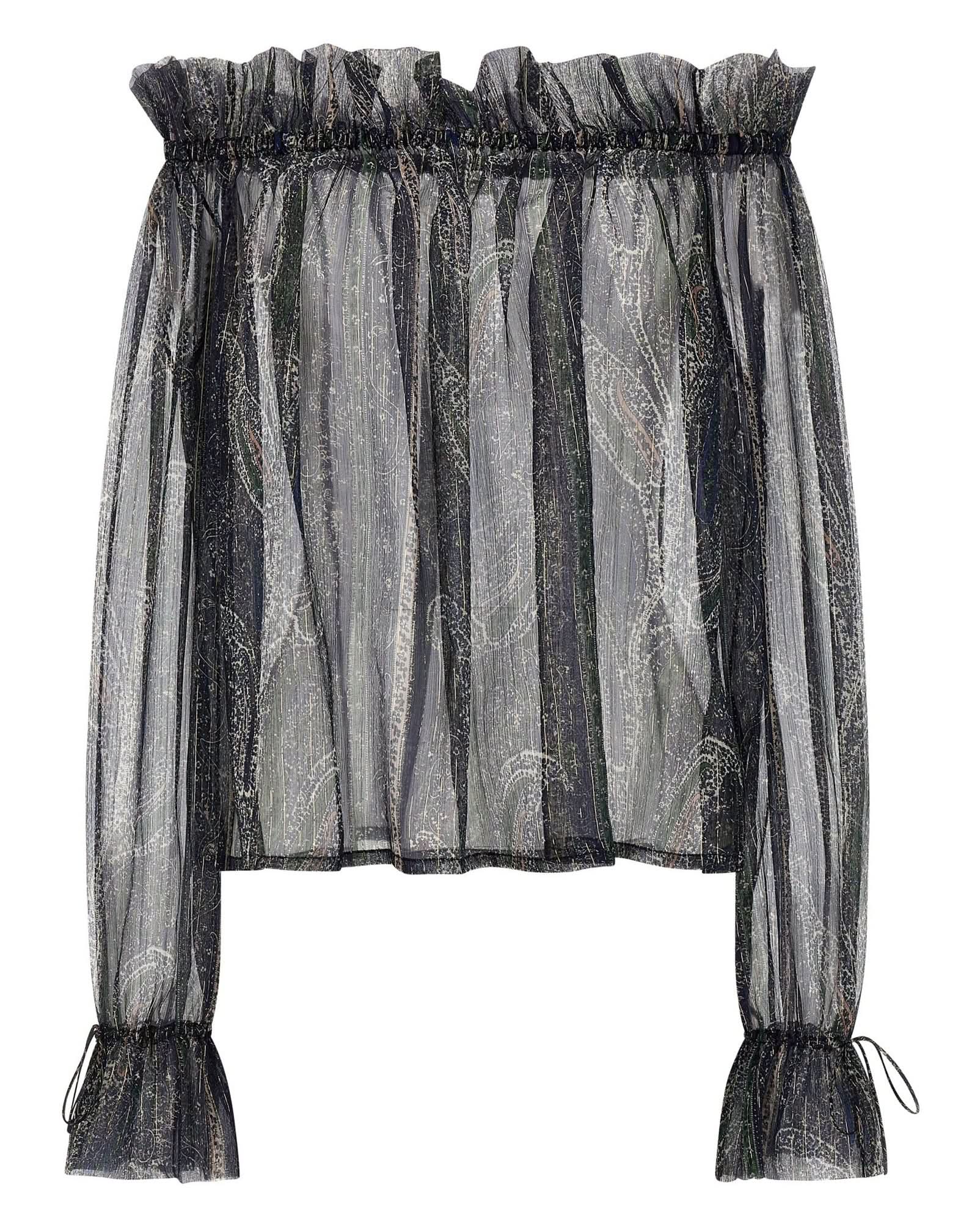 Saint Laurent Lurex Blouse Glam Steals