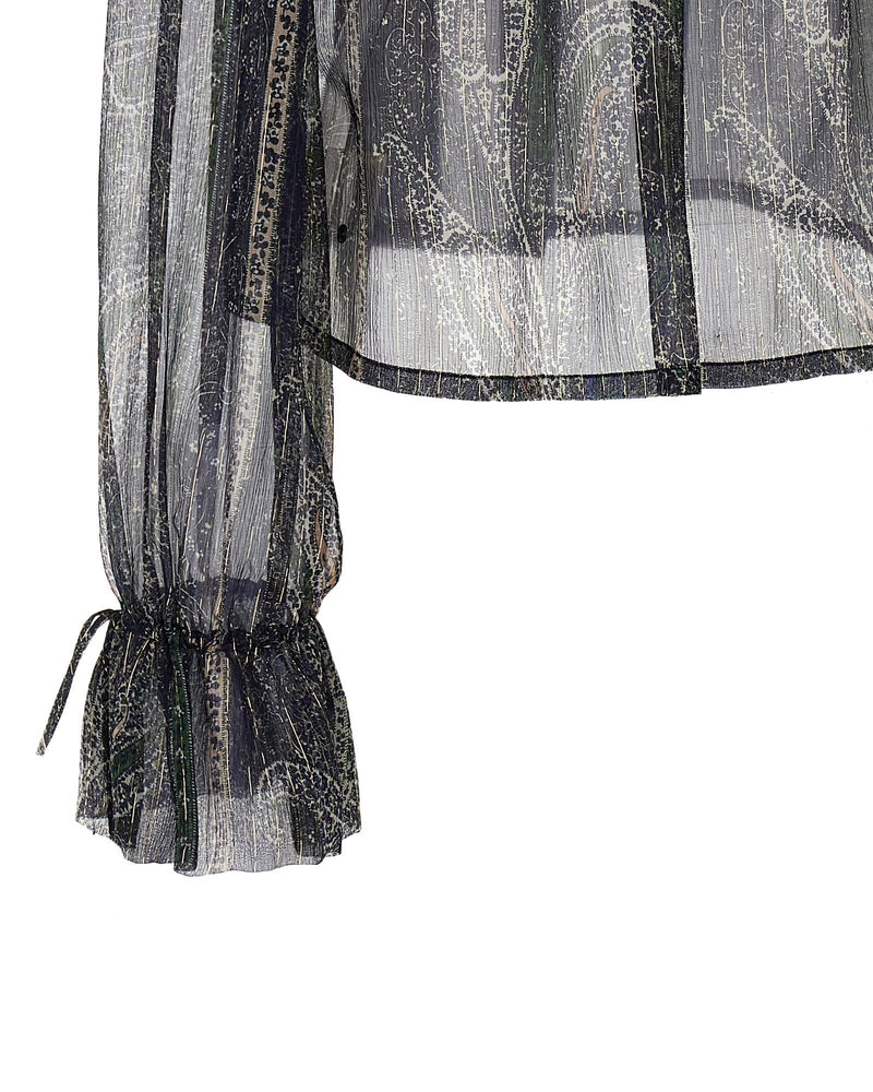 Saint Laurent Lurex Blouse Glam Steals