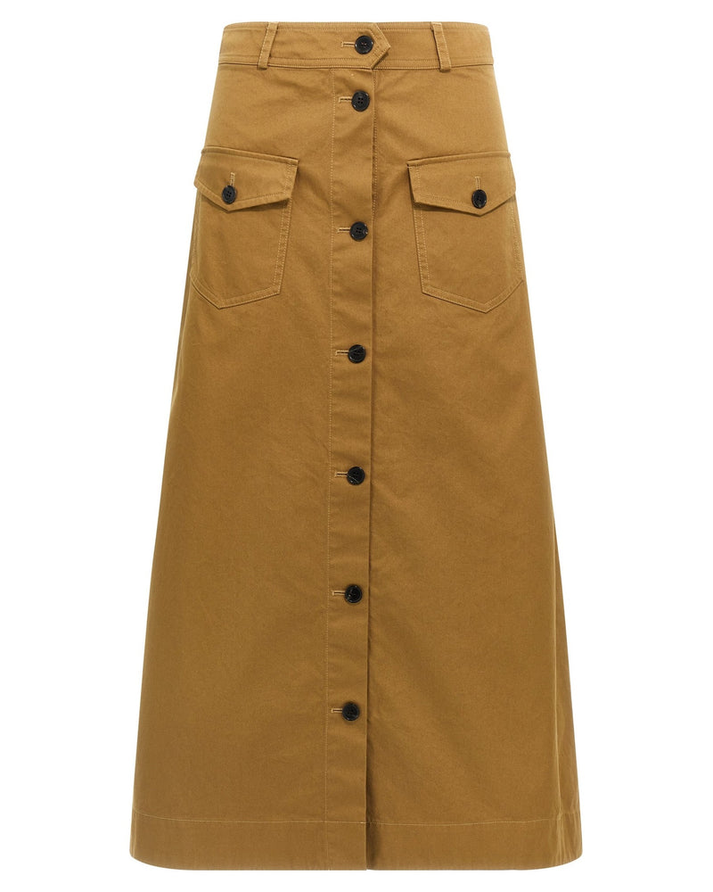 Saint Laurent Midi Skirt Glam Steals