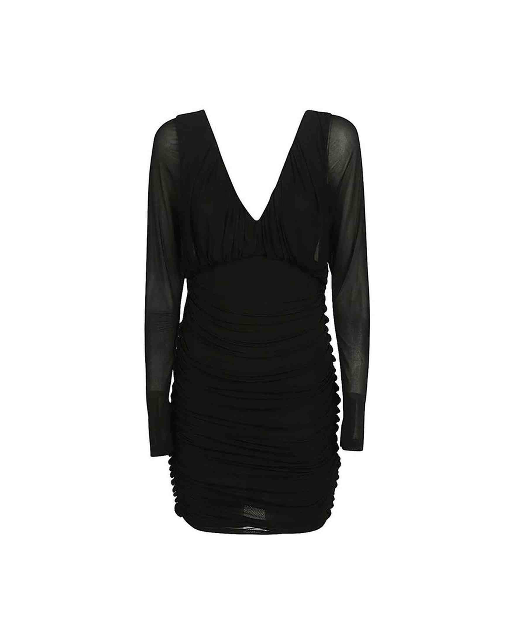Saint Laurent Mini Draped Dress Glam Steals