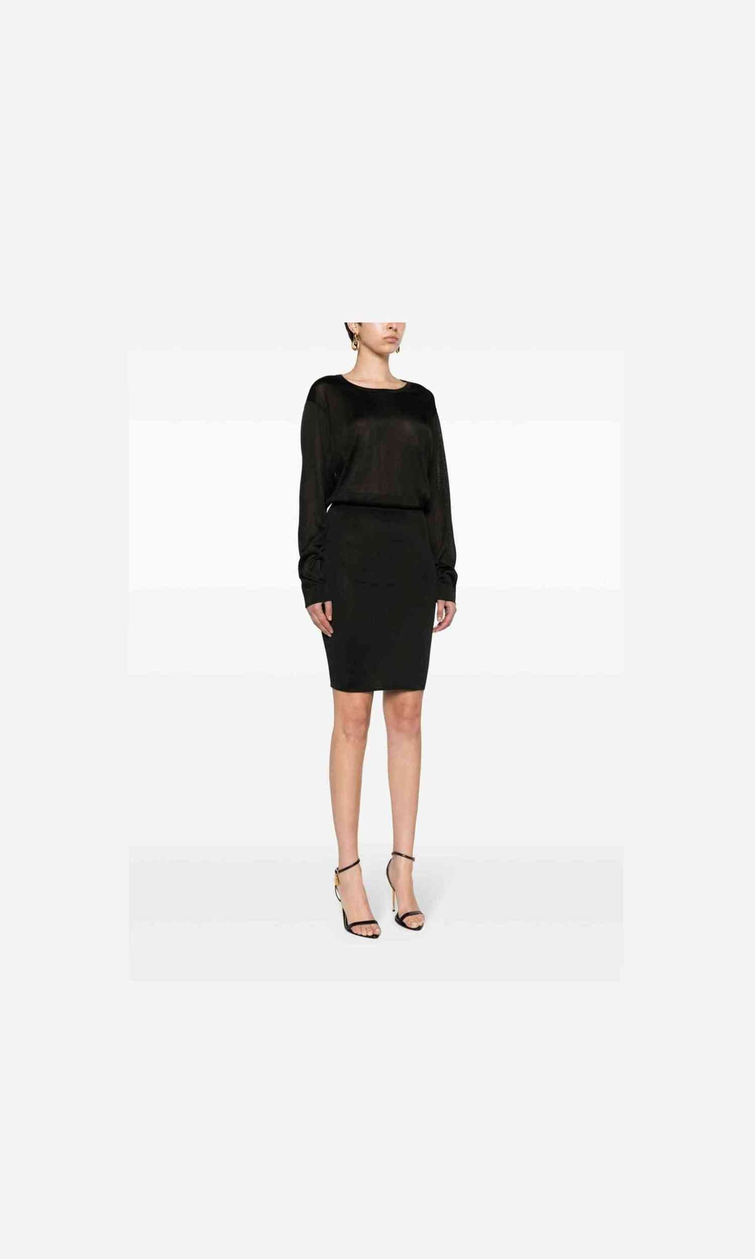 Saint Laurent Open Back Knitted Dress Glam Steals