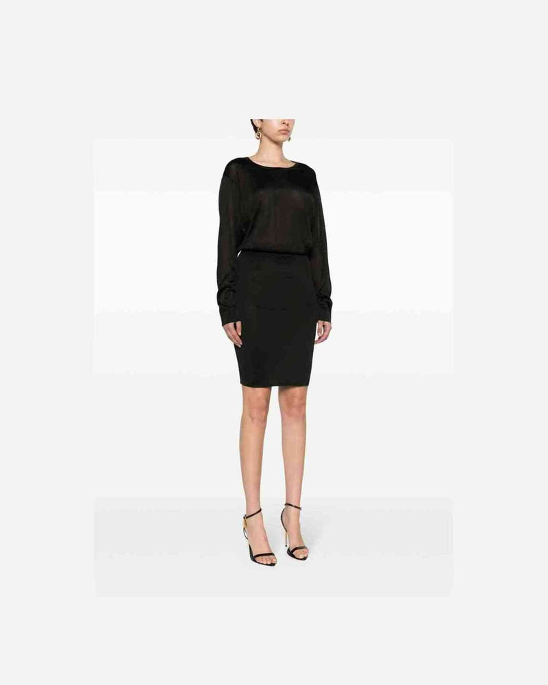 Saint Laurent Open Back Knitted Dress Glam Steals