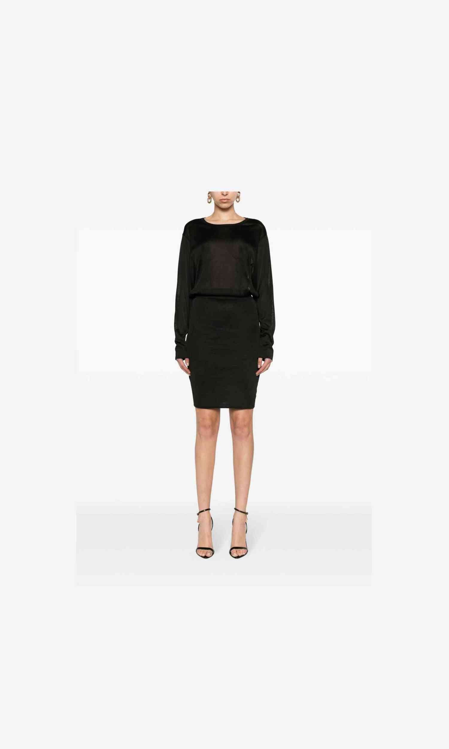 Saint Laurent Open Back Knitted Dress Glam Steals