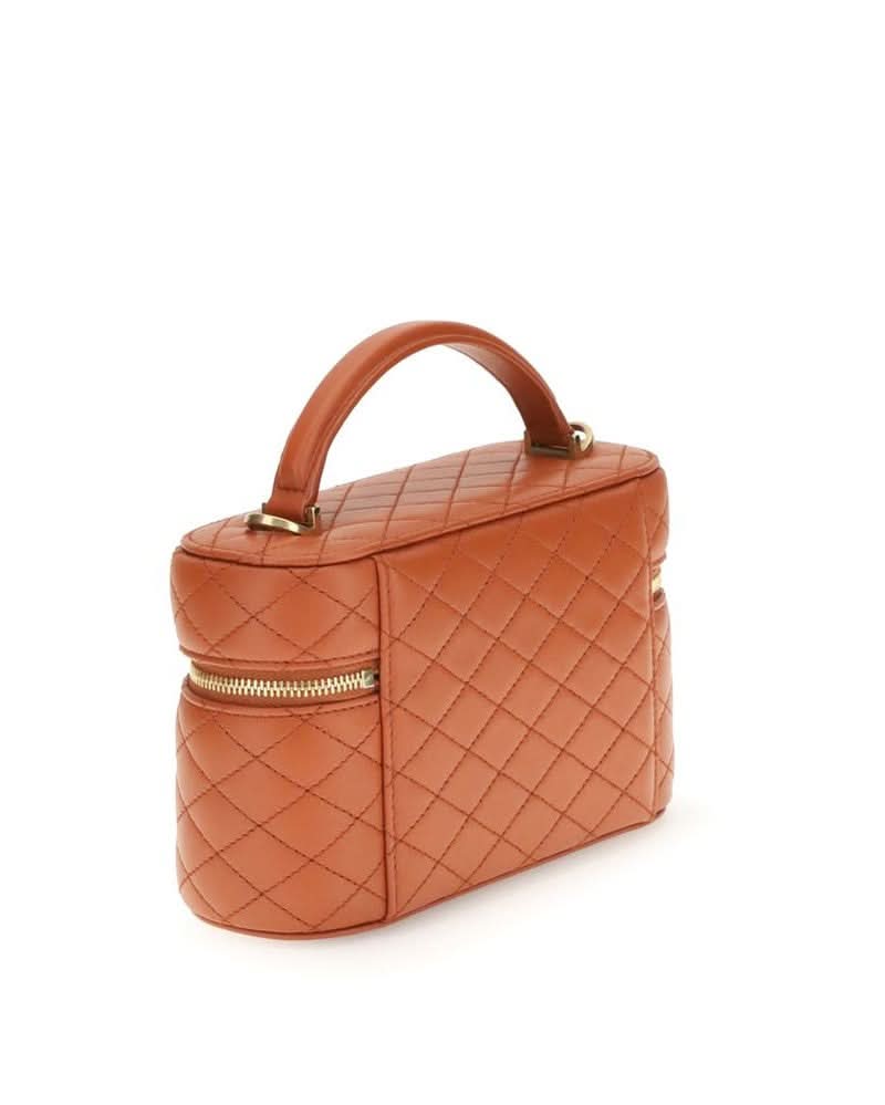 Saint Laurent Orange Calf Leather Bos Taurus Shoulder Bag Glam Steals