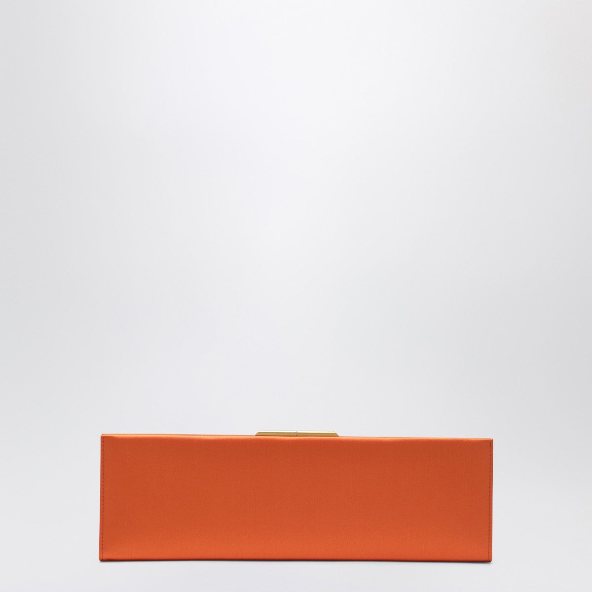 Saint Laurent Orange Satin Midnight Clutch Glam Steals