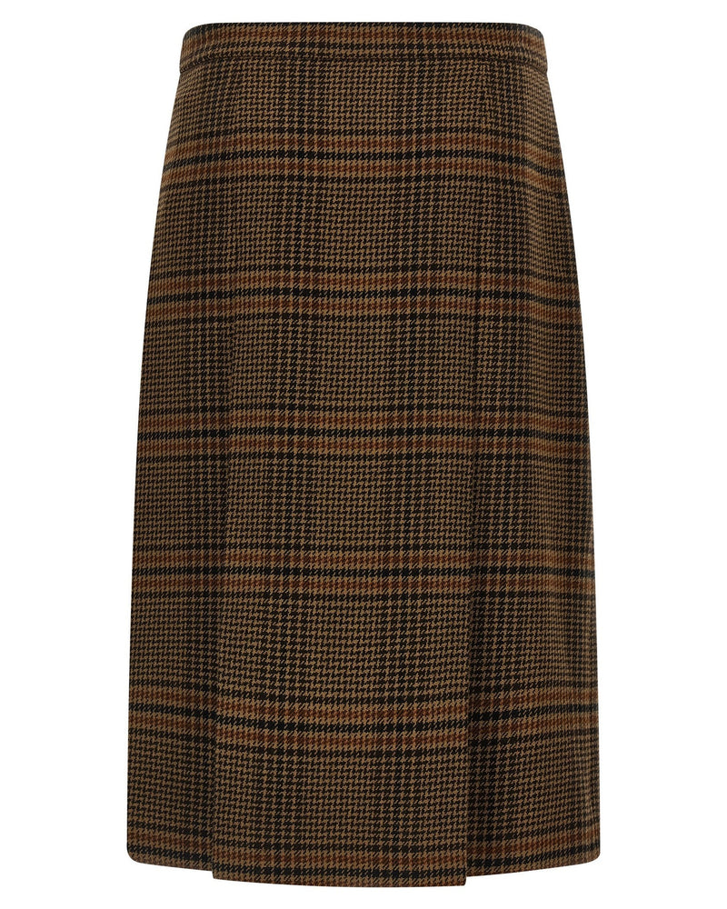 Saint Laurent Prince Of Wales Skirt Glam Steals