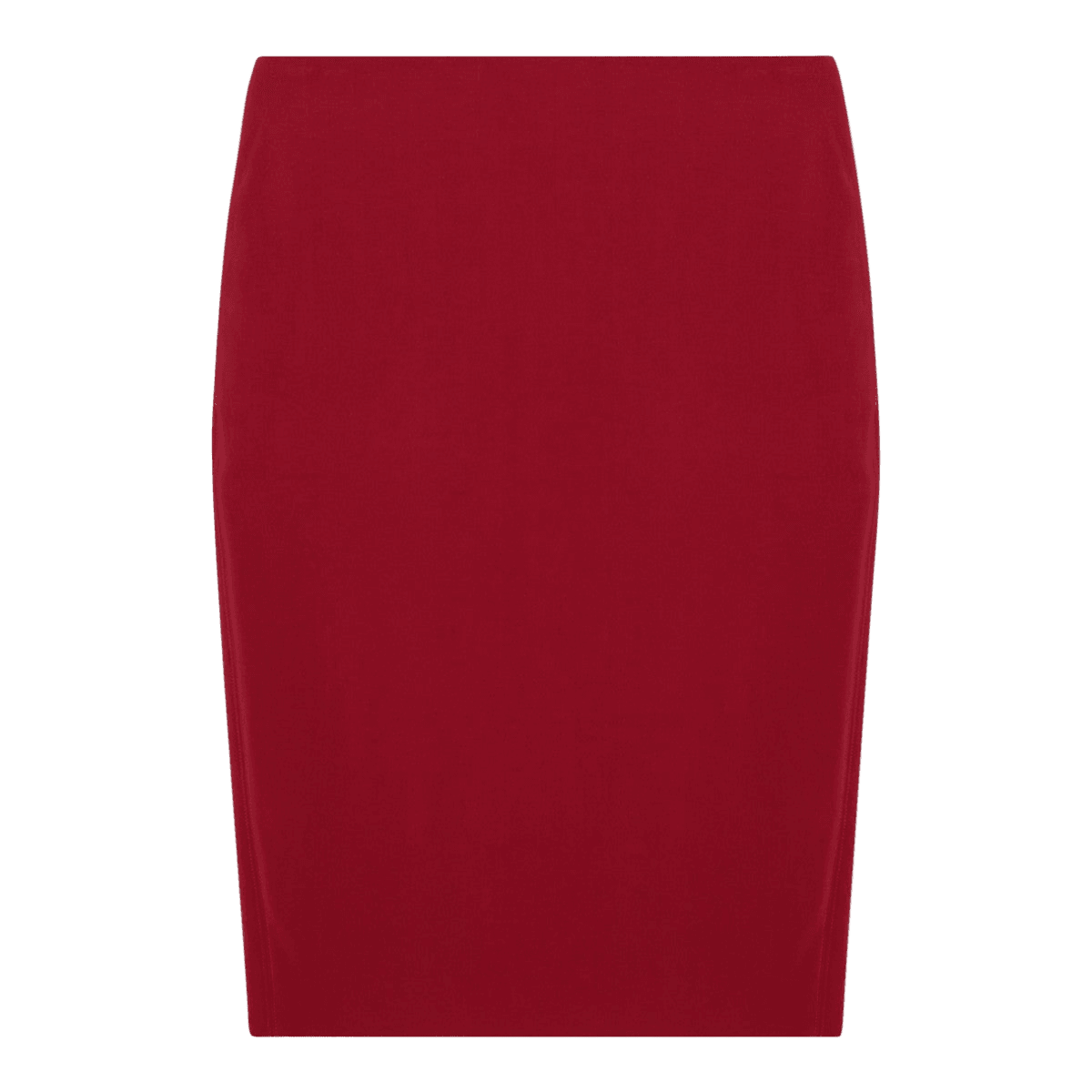 Saint Laurent Red Satin Pencil Skirt Glam Steals