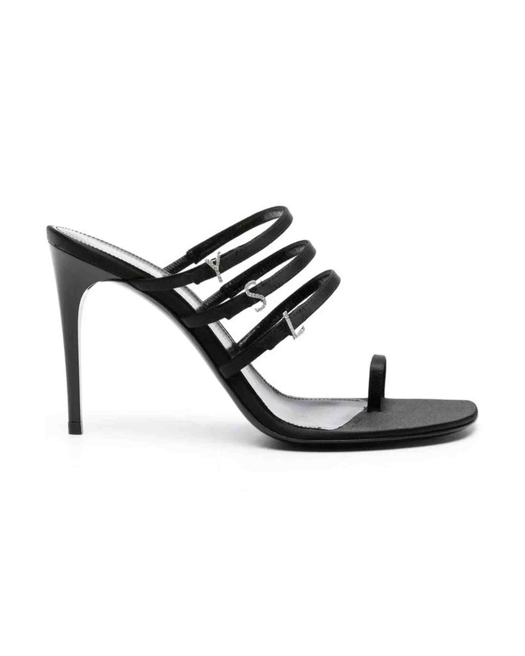 Saint Laurent Satin Jerry 95 Sandals Glam Steals