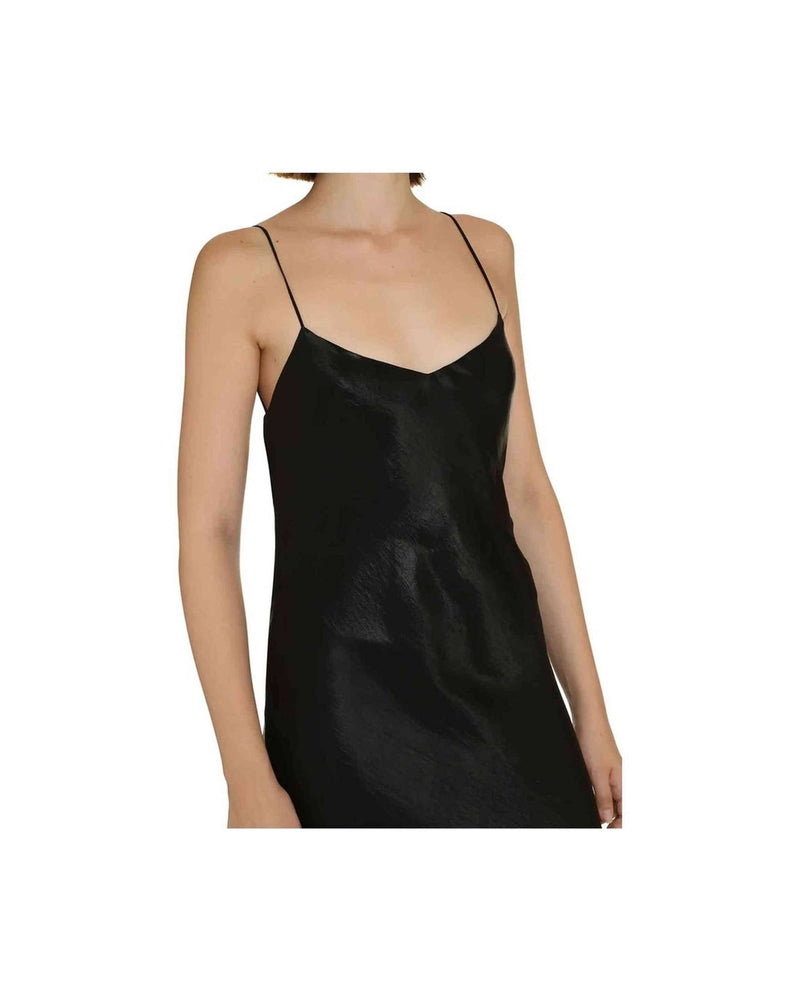 Saint Laurent Satin Long Dress Glam Steals