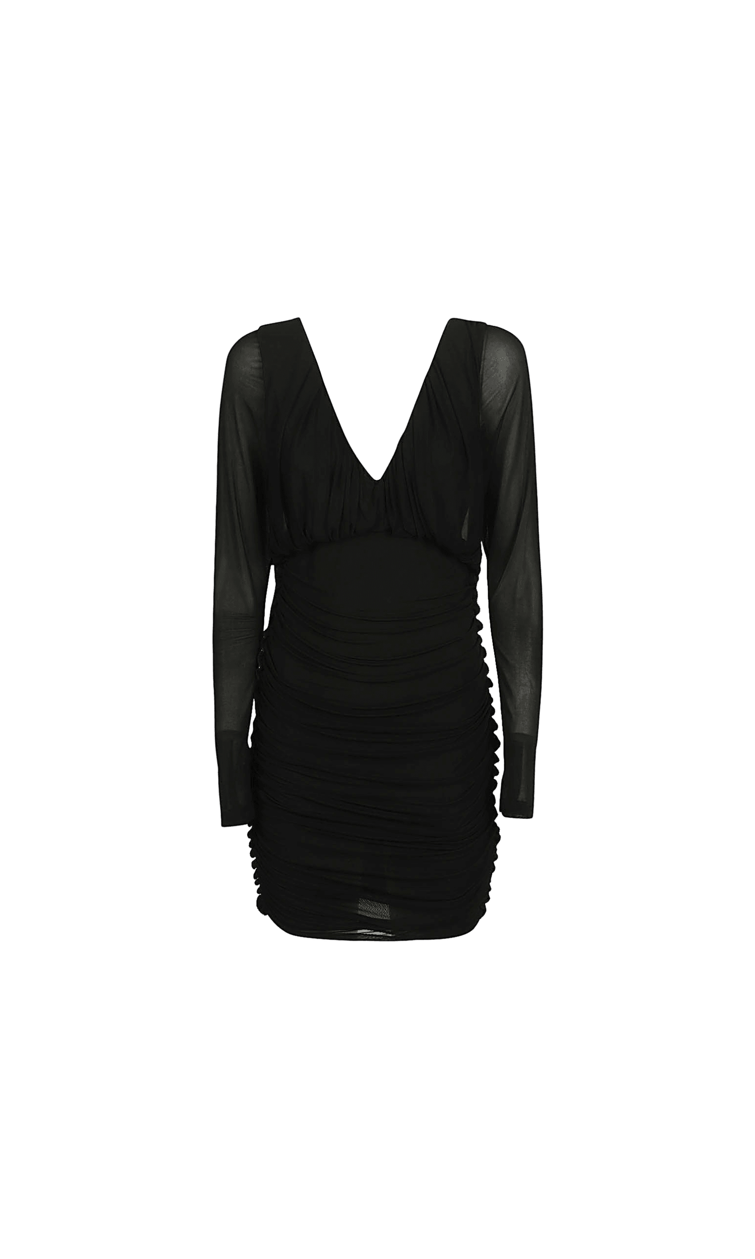 Saint Laurent Short Dress with V Neck Glam Steals