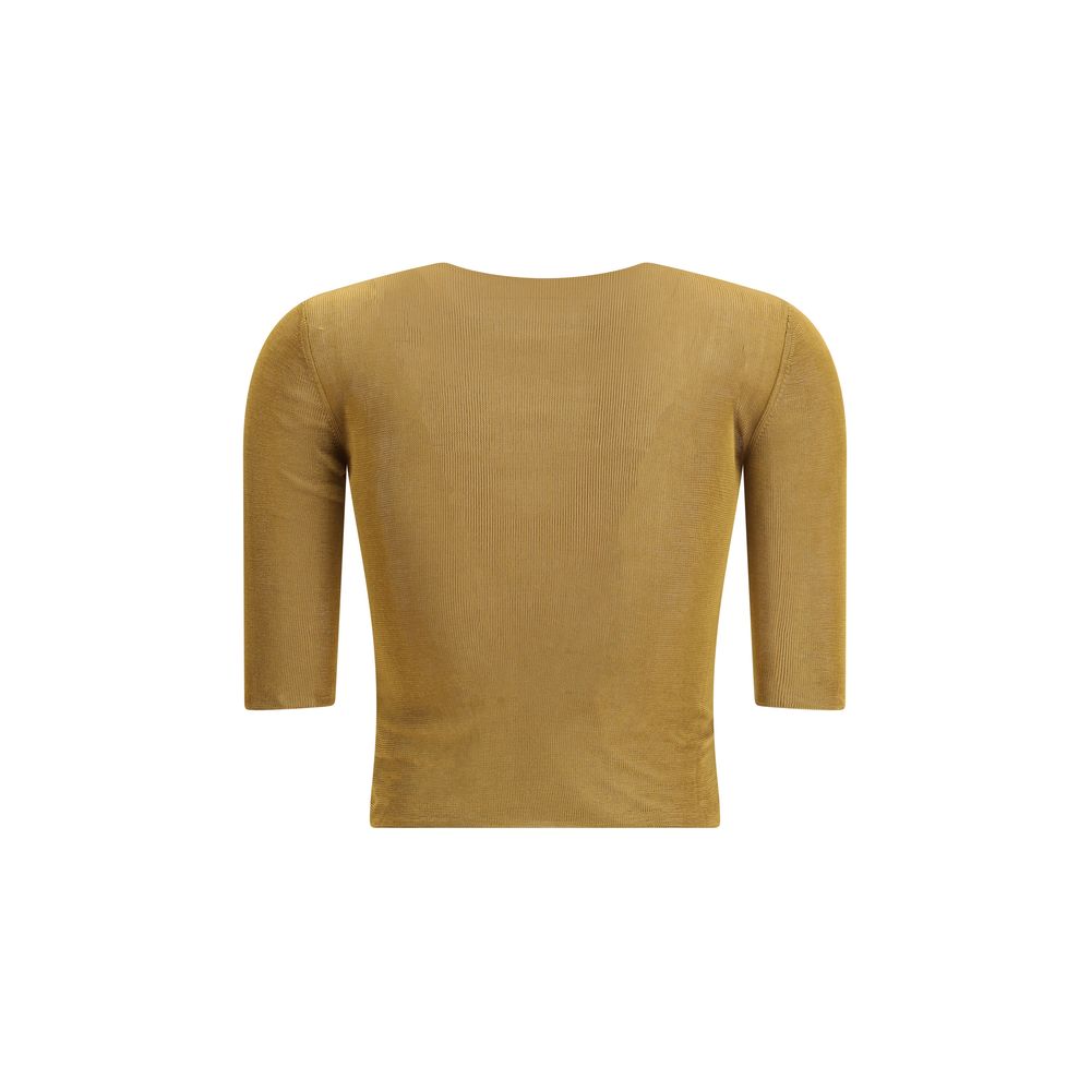 Saint Laurent Short Sleeved Top Glam Steals