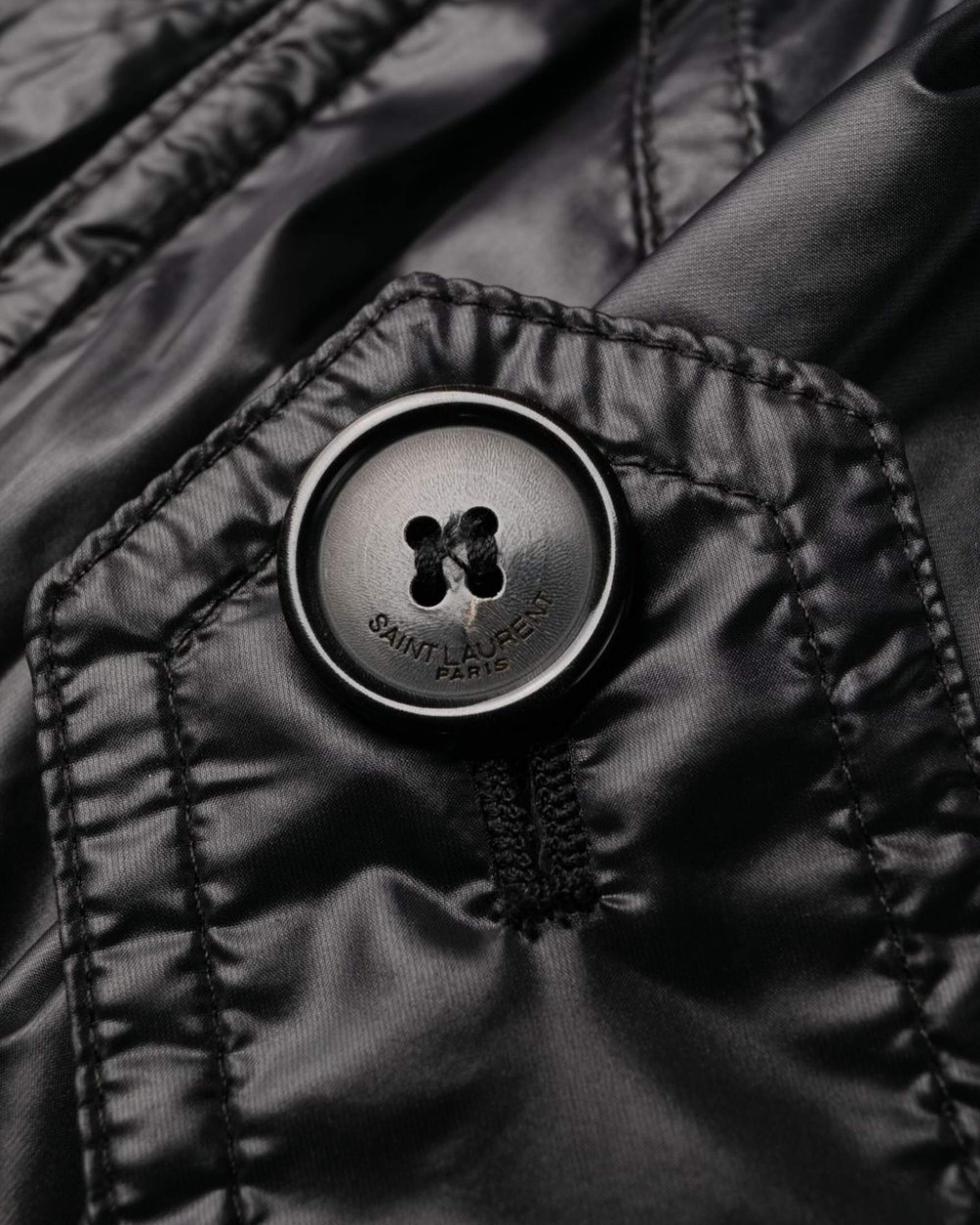 Saint Laurent Shoulder Pad Oversized Trench Coat Glam Steals