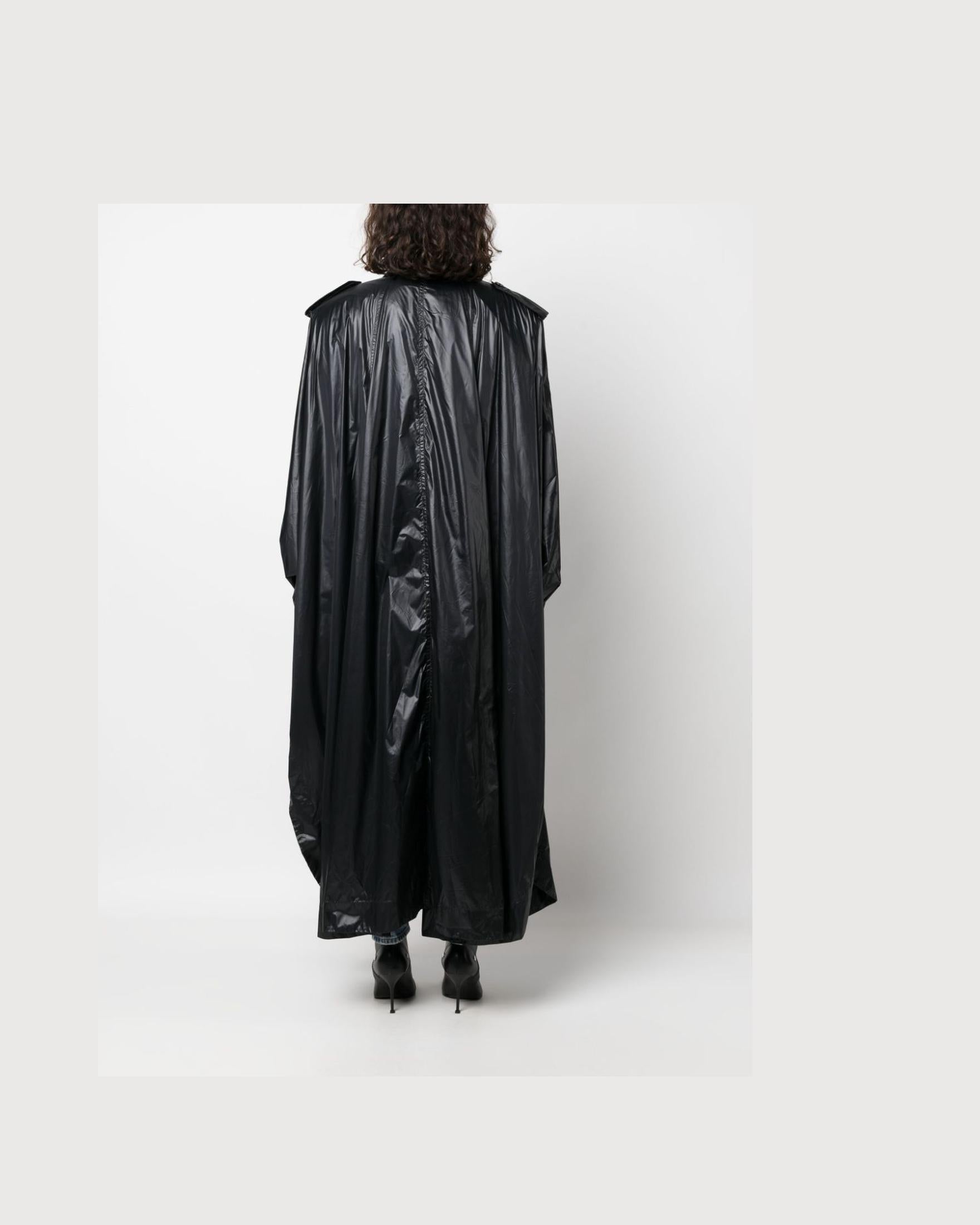 Saint Laurent Shoulder Pad Oversized Trench Coat Glam Steals