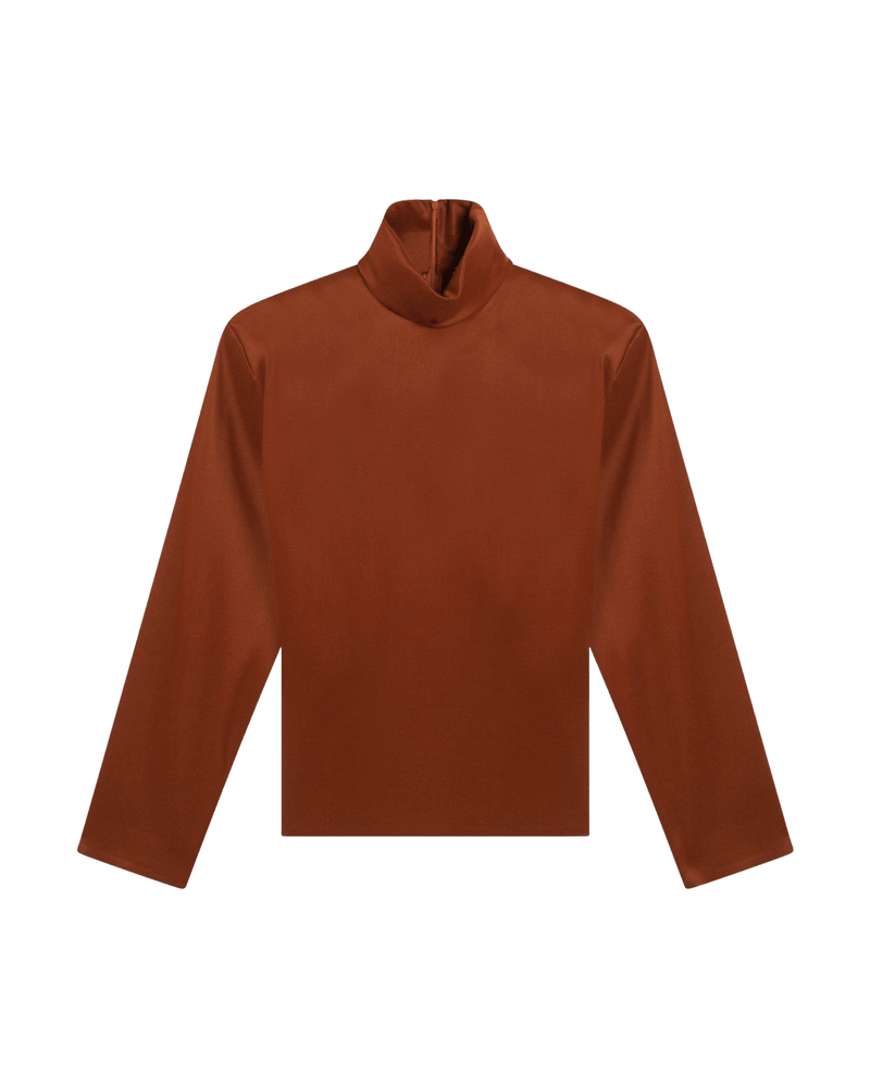 Saint Laurent Silk Caramel Blend Blouse Glam Steals