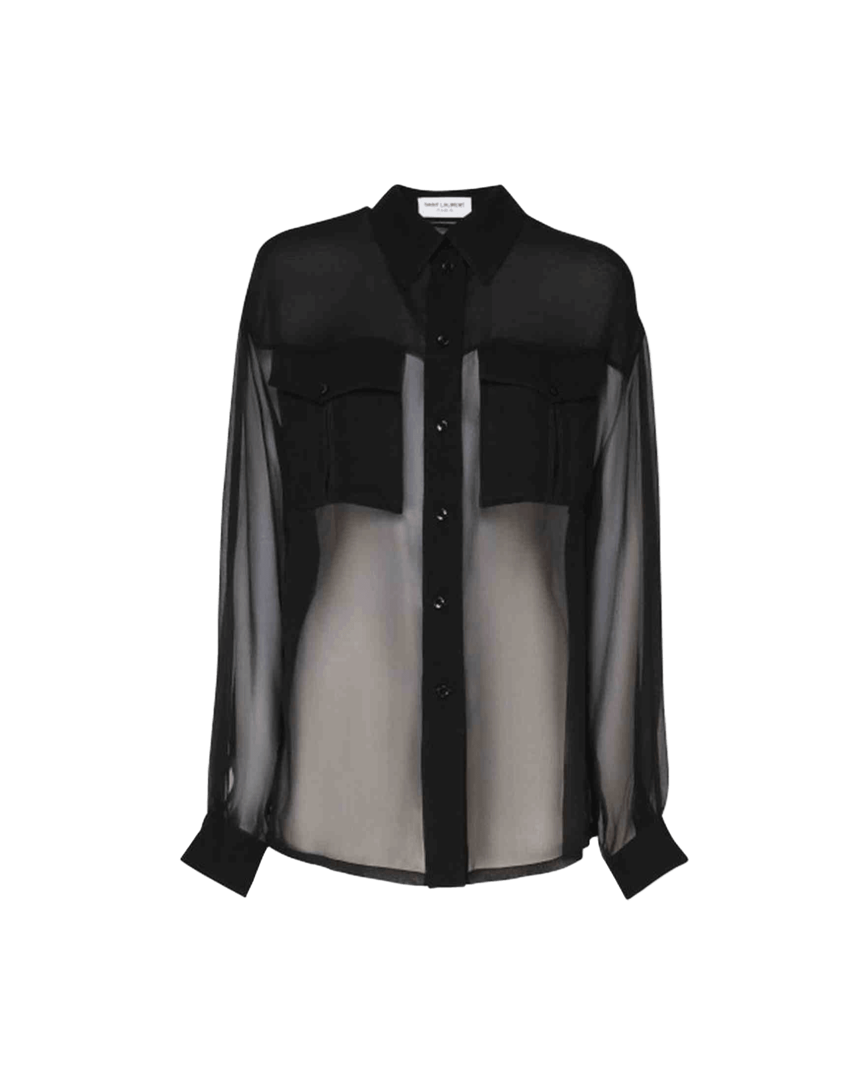 Saint Laurent Silk Crepe Muslin Shirt Glam Steals