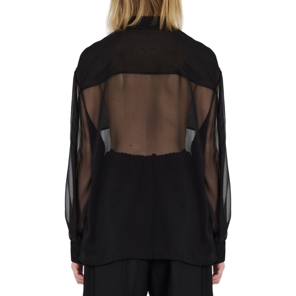 Saint Laurent Silk Crepe Muslin Shirt Glam Steals