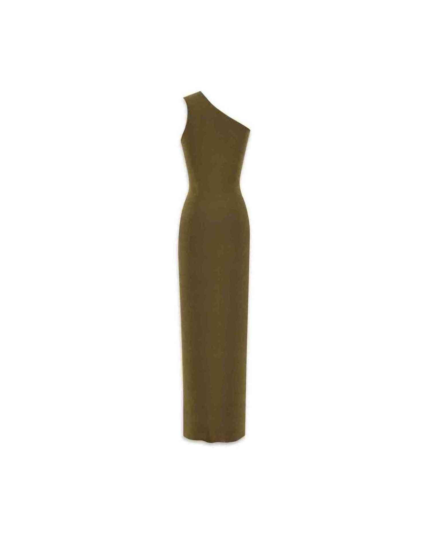 Saint Laurent Silk One Shoulder Dress Glam Steals