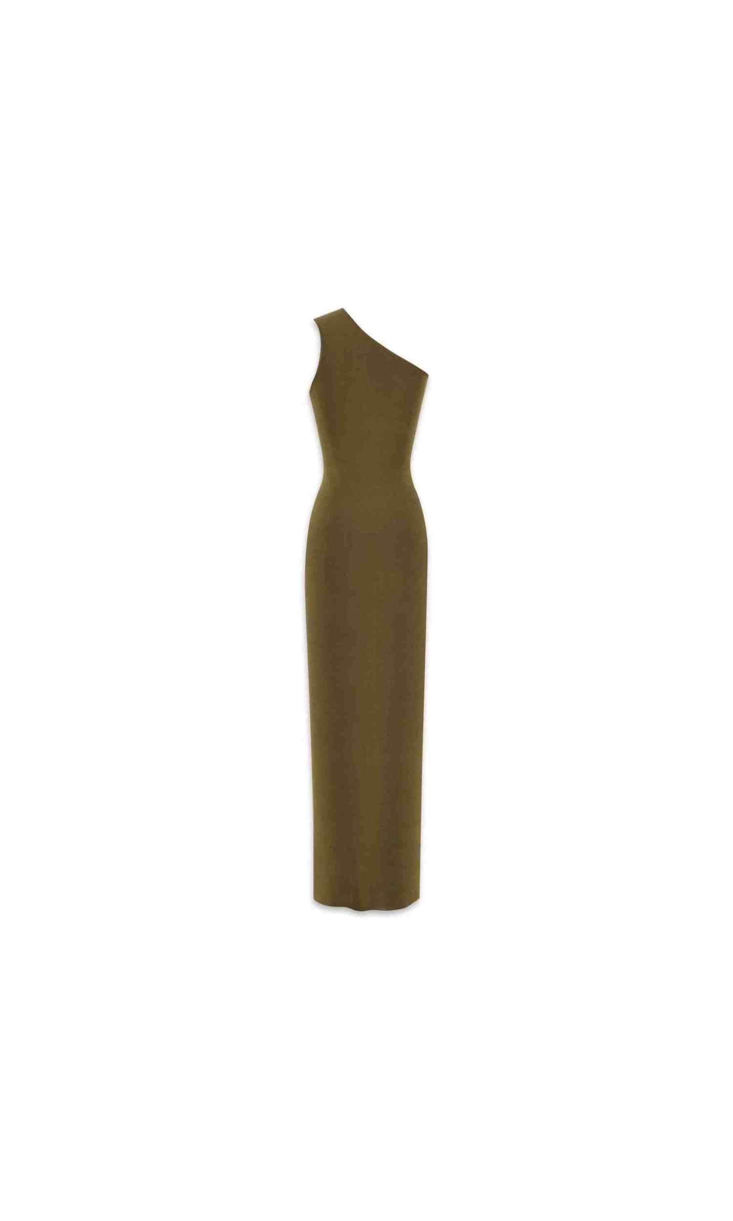 Saint Laurent Silk One Shoulder Dress Glam Steals