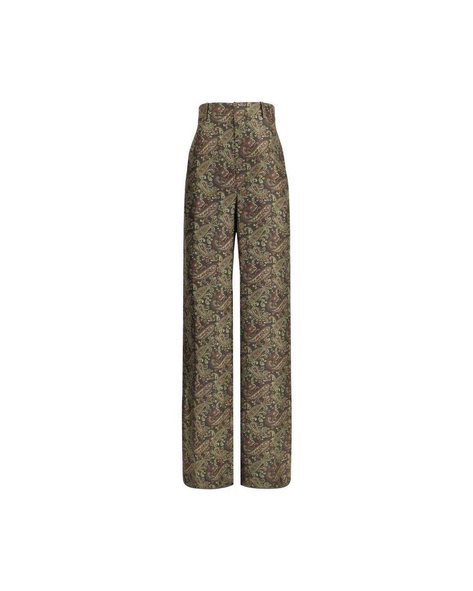 Saint Laurent Silk Paisley Patterned Pant Glam Steals