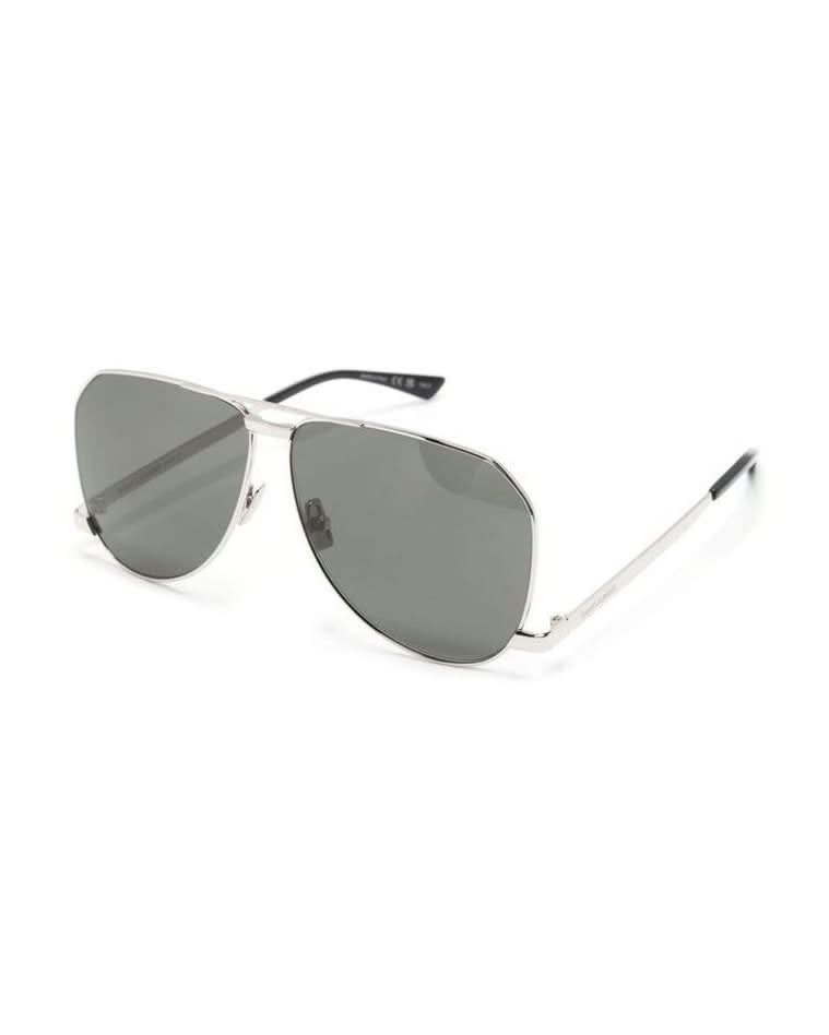 Saint Laurent Silver Metal Sunglasses Glam Steals