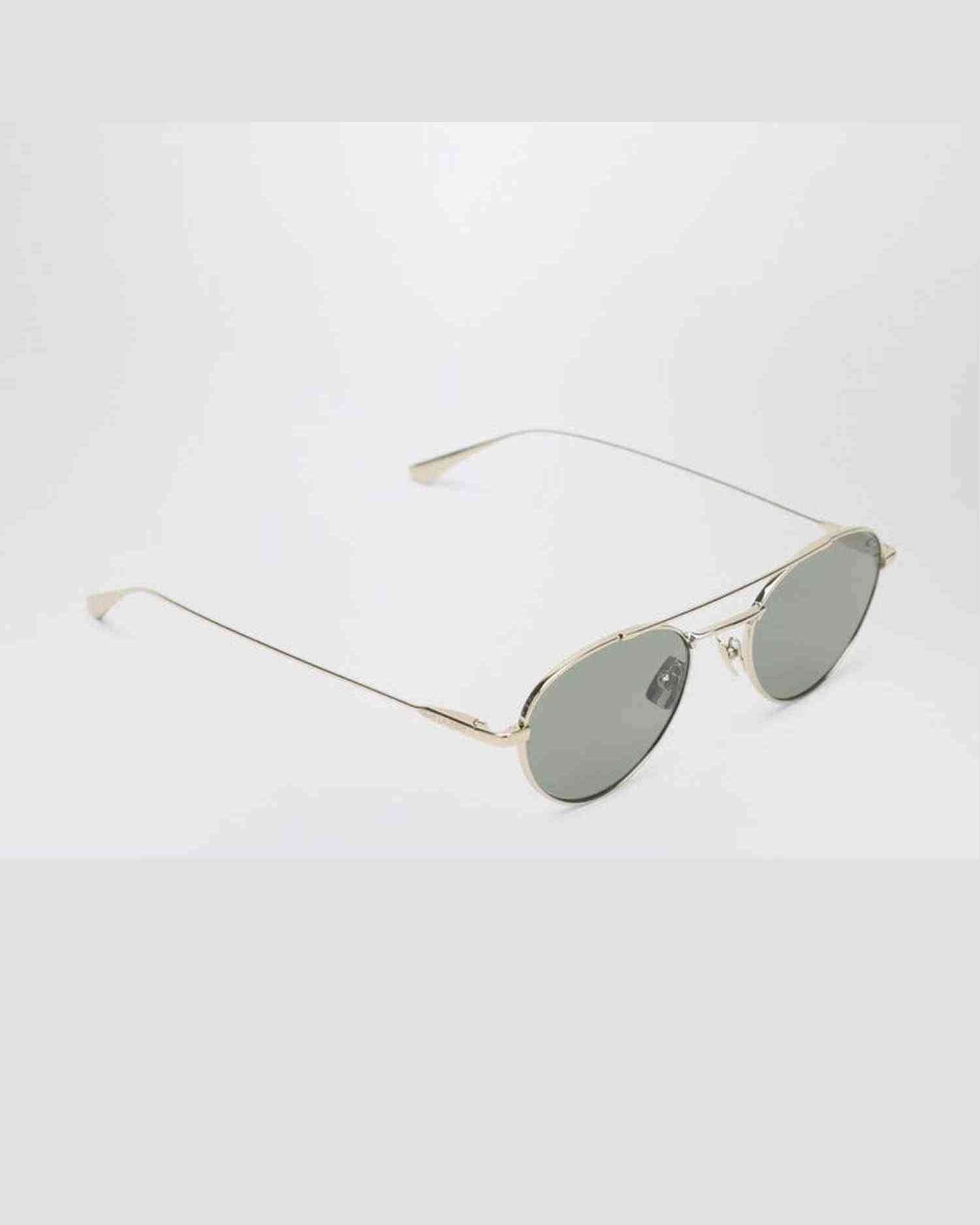Saint Laurent Sl 97 Gold/green Sunglasses Glam Steals