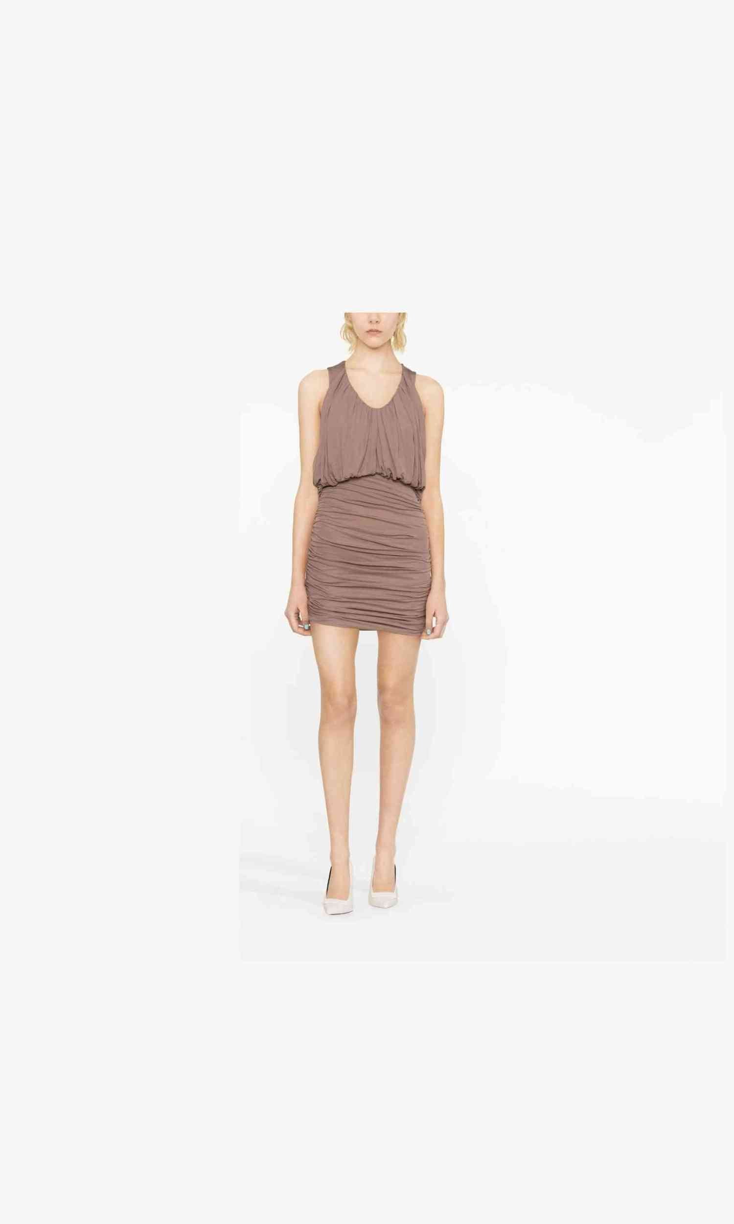 Saint Laurent Sleeveless Draped Minidress Glam Steals