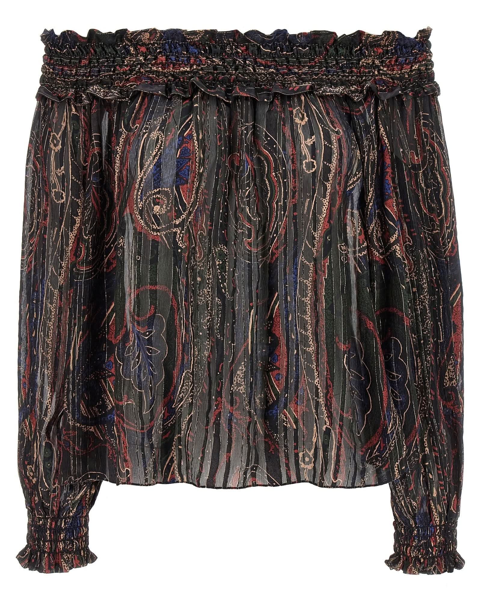 Saint Laurent Smock Stitch Blouse Glam Steals