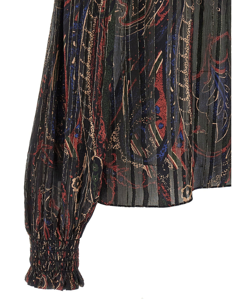 Saint Laurent Smock Stitch Blouse Glam Steals
