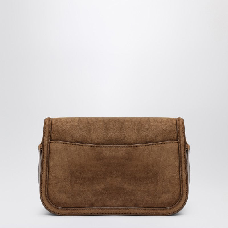 Saint Laurent Suede Borsa Solferino Medium in Caramel Cognac Glam Steals