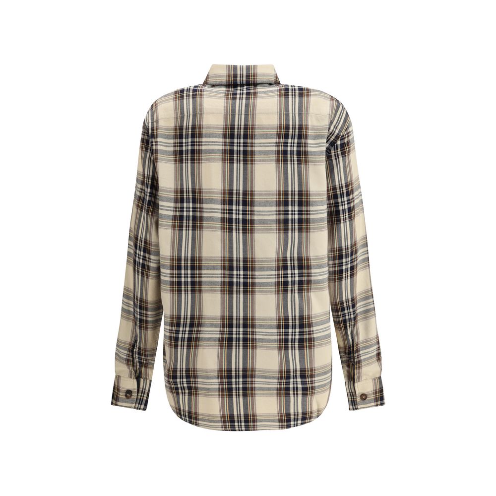 Saint Laurent Tartan Lavallière Shirt Glam Steals