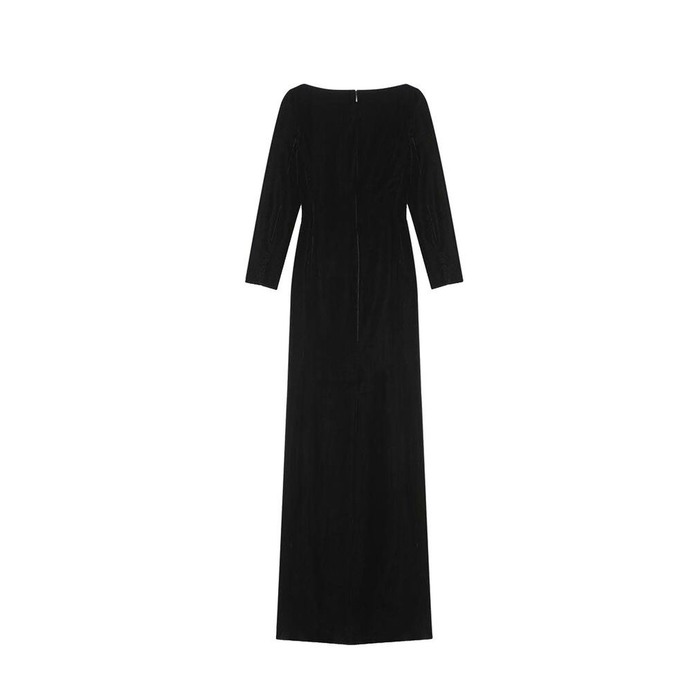Saint Laurent Velvet Long Dress Glam Steals