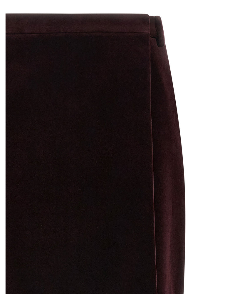 Saint Laurent Velvet Skirt Glam Steals