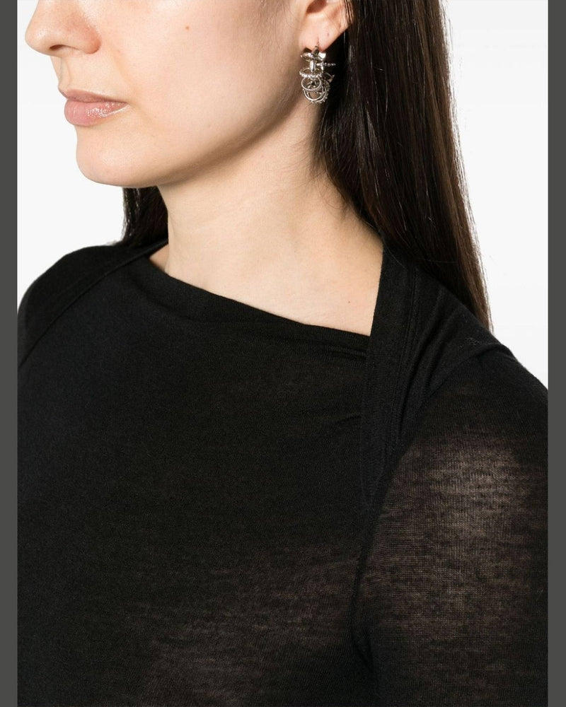 Saint Laurent Wool Blend Long Pencil Dress Glam Steals