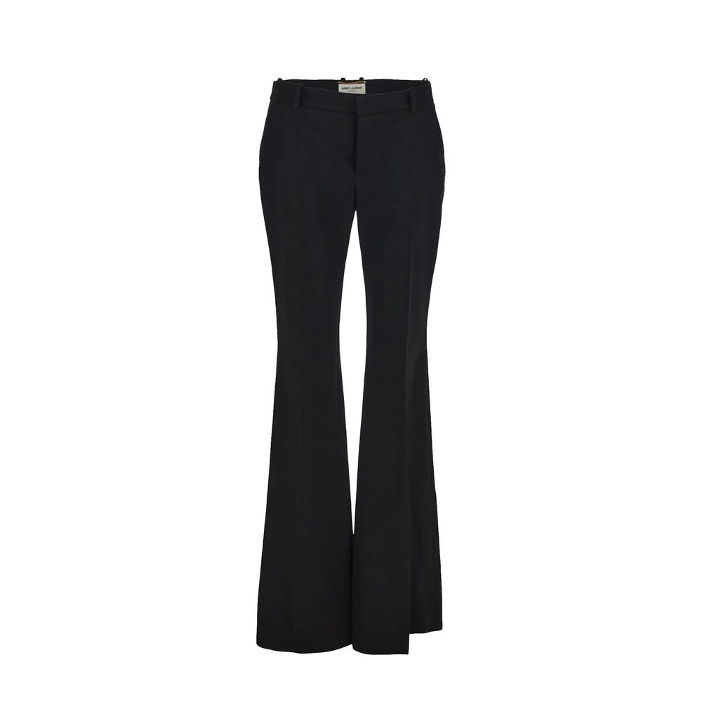 Saint Laurent Wool Flared Trouser Glam Steals
