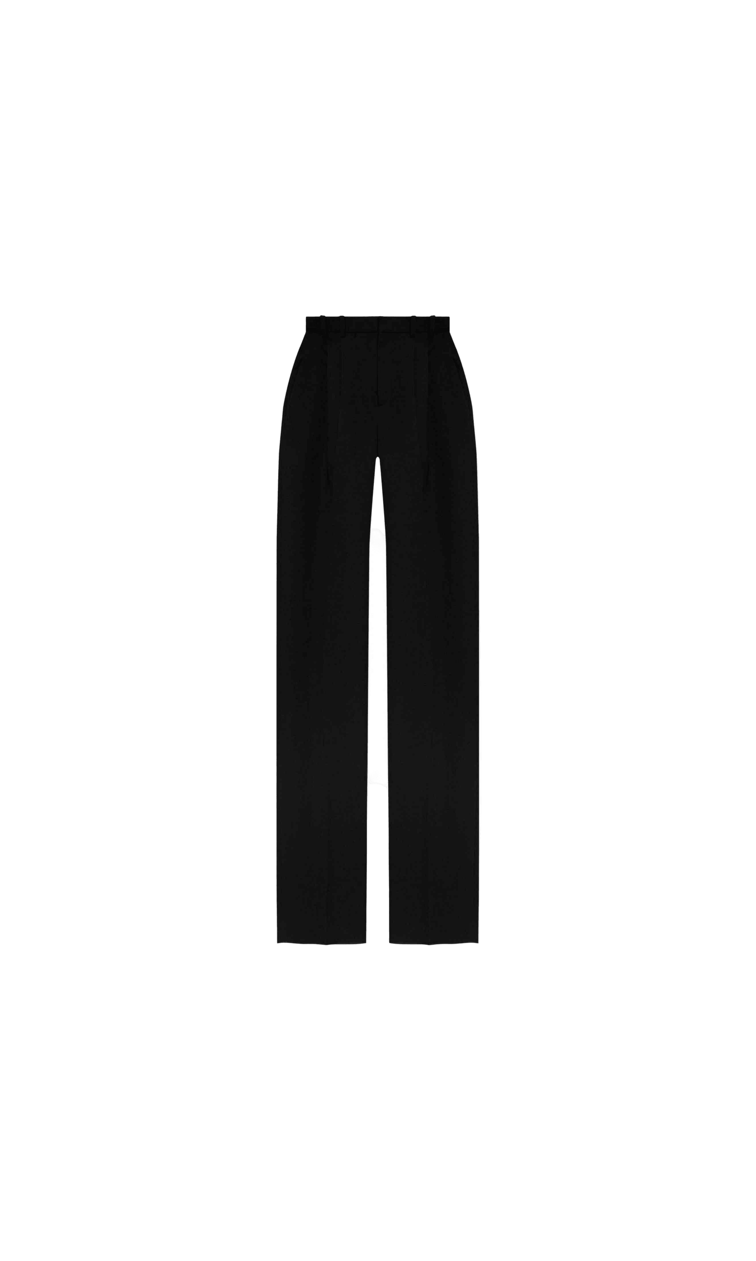 Saint Laurent Wool Grain De Poudre Trouser Glam Steals