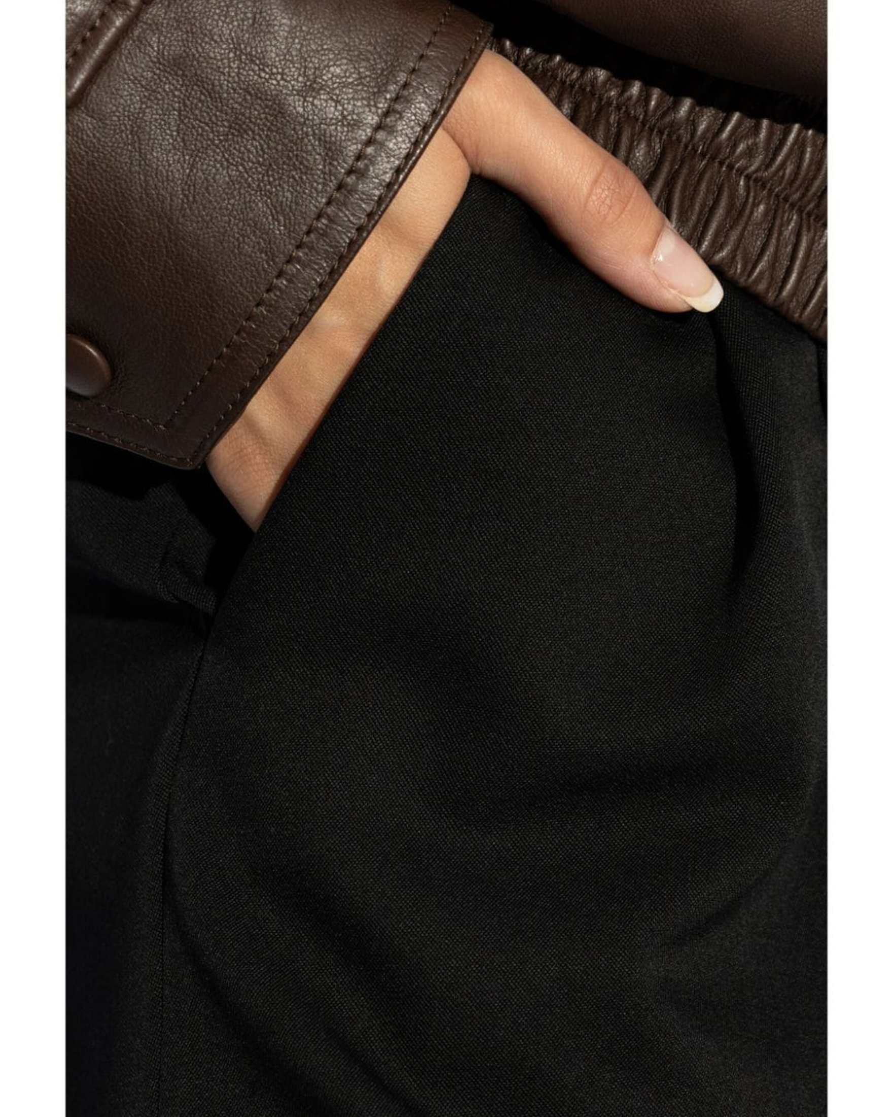 Saint Laurent Wool Grain De Poudre Trouser Glam Steals