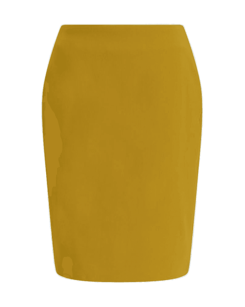 Saint Laurent Yellow Viscose Skirt Glam Steals