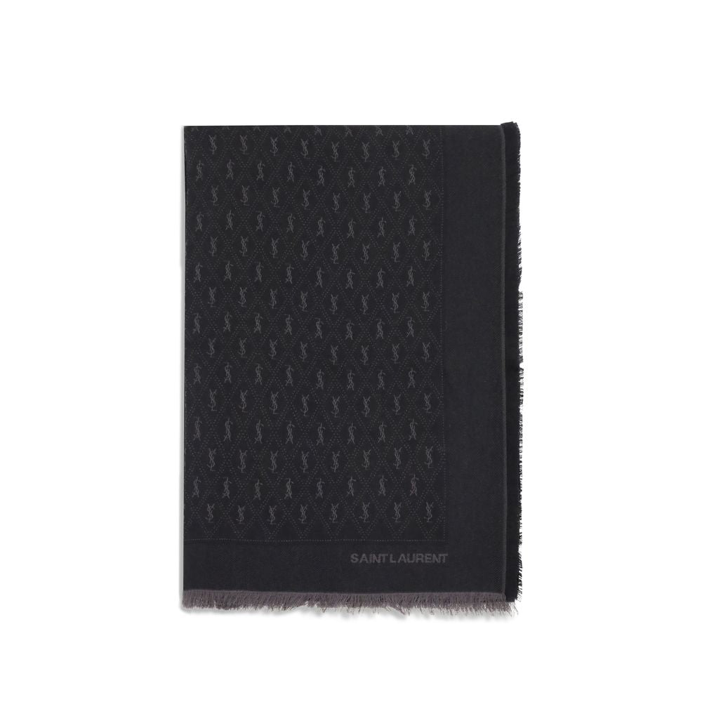 Saint Laurent Ysl Monogram Scarf Glam Steals