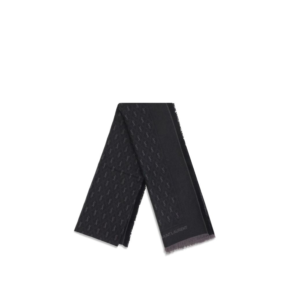 Saint Laurent Ysl Monogram Scarf Glam Steals