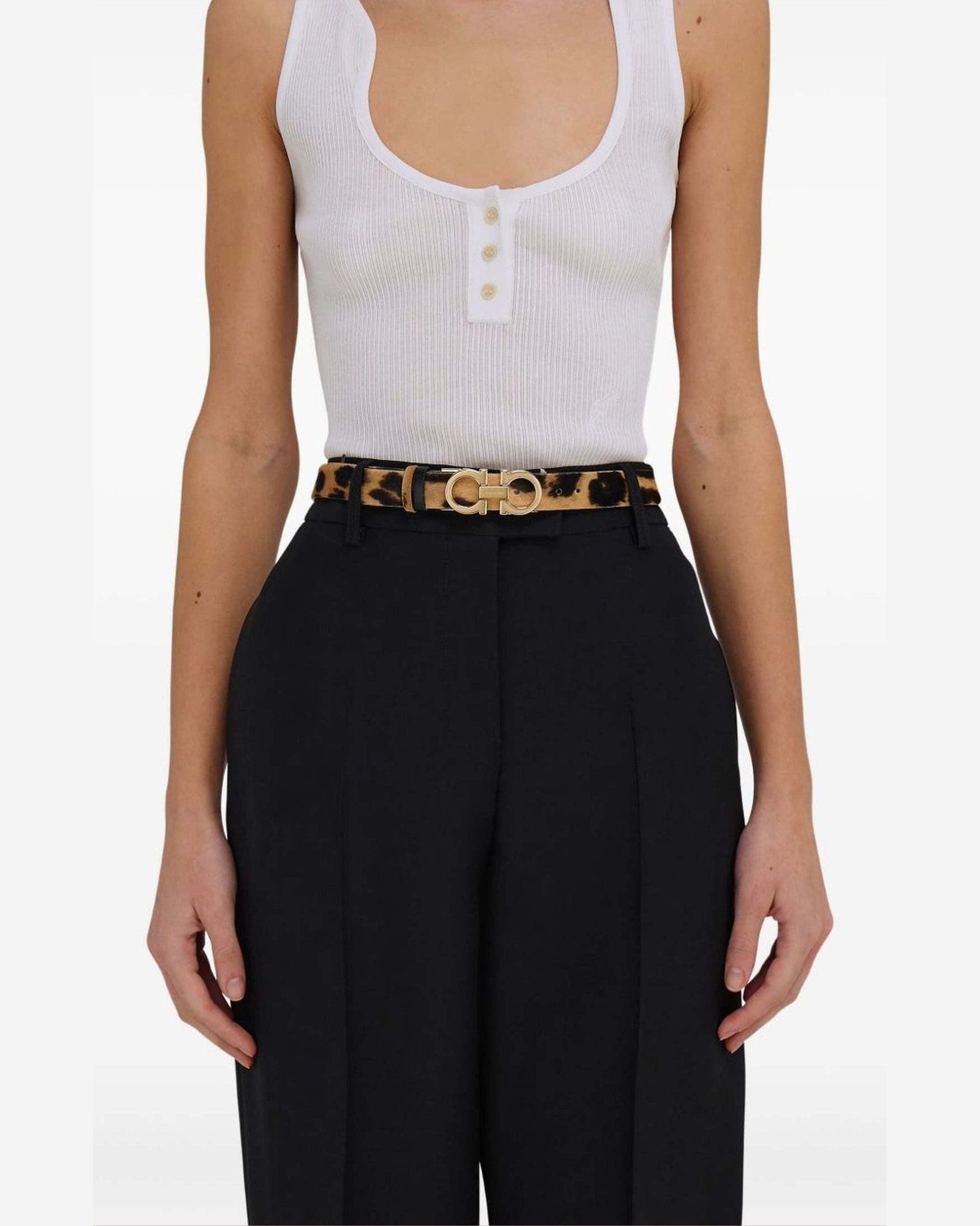 Salvatore Ferragamo Adjustable Gancini Belt Glam Steals