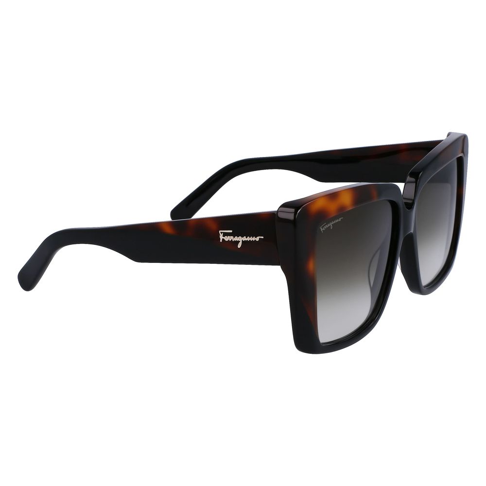Salvatore Ferragamo Black Acetate Sunglasses Glam Steals
