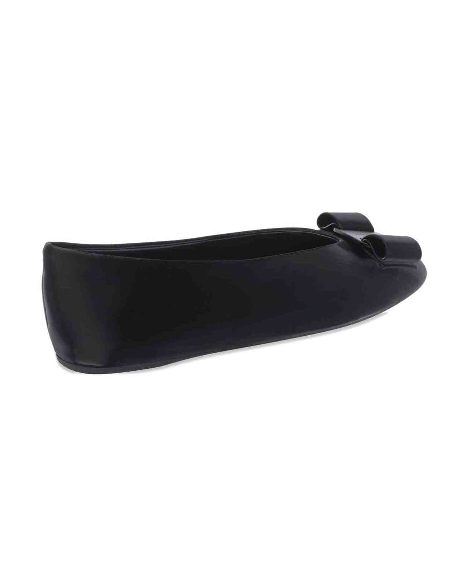 Salvatore Ferragamo Black Flat Shoes Glam Steals