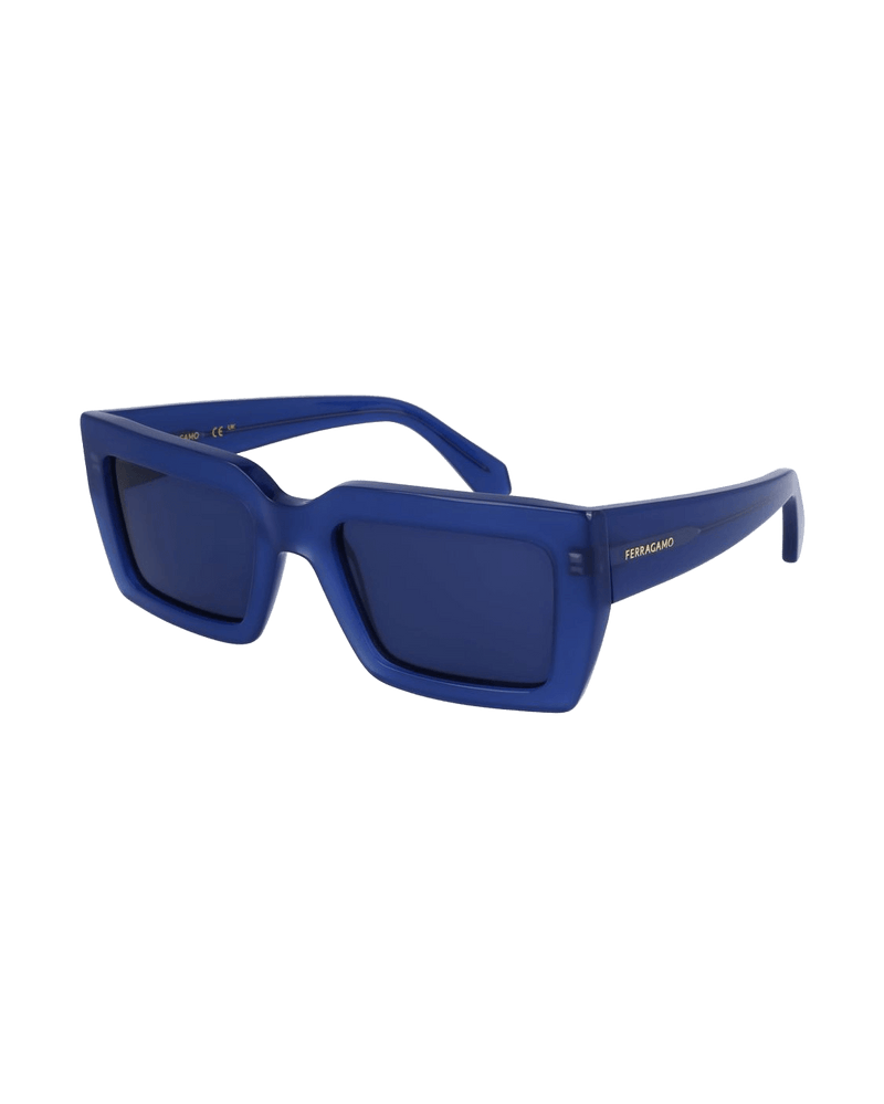 Salvatore Ferragamo Blue Acetate Sunglasses Sunglasses