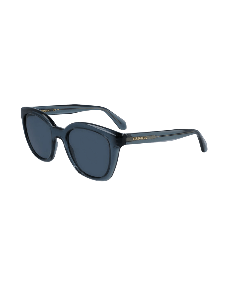 Salvatore Ferragamo Blue Injected Sunglasses Sunglasses