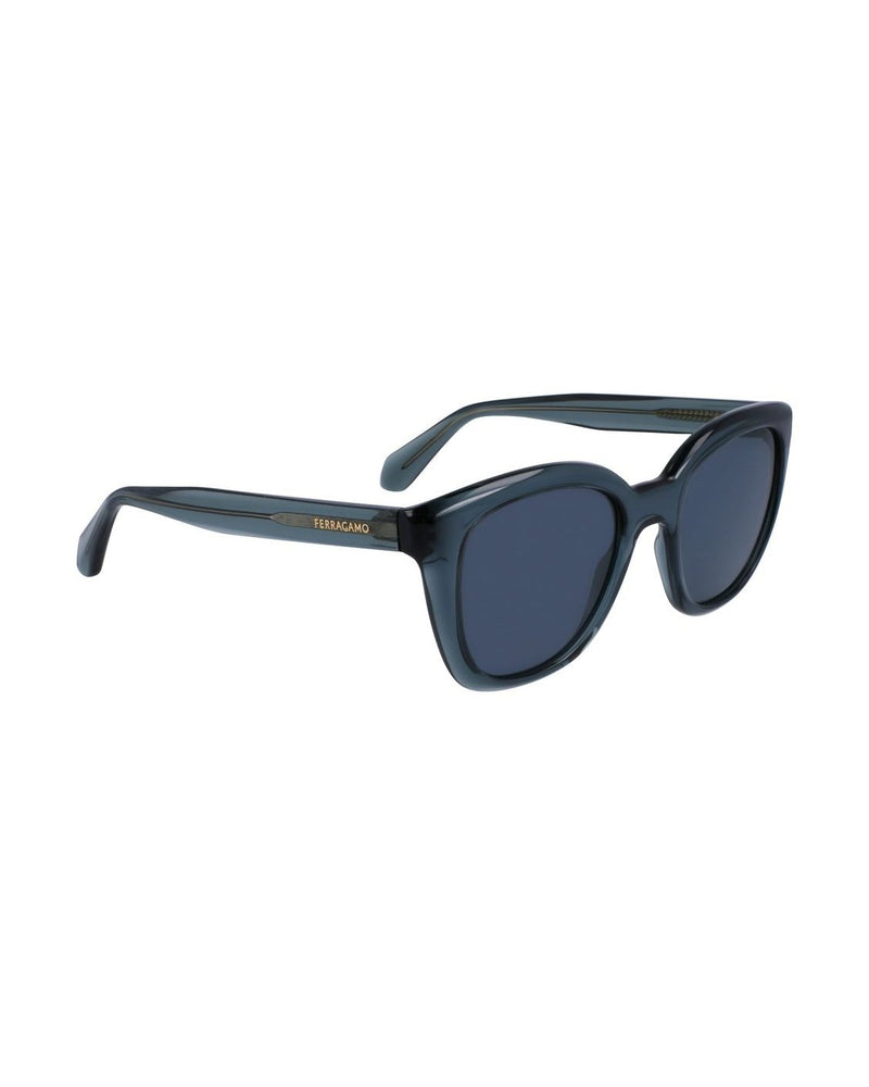 Salvatore Ferragamo Blue Injected Sunglasses Sunglasses