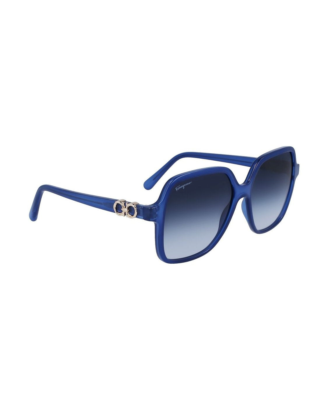 Salvatore Ferragamo Blue Injected Sunglasses Glam Steals