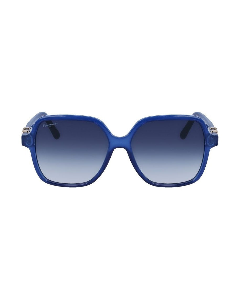 Salvatore Ferragamo Blue Injected Sunglasses Glam Steals
