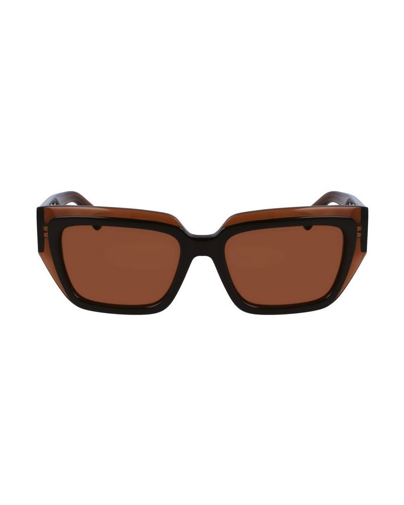 Salvatore Ferragamo Brown Acetate Sunglasses Sunglasses