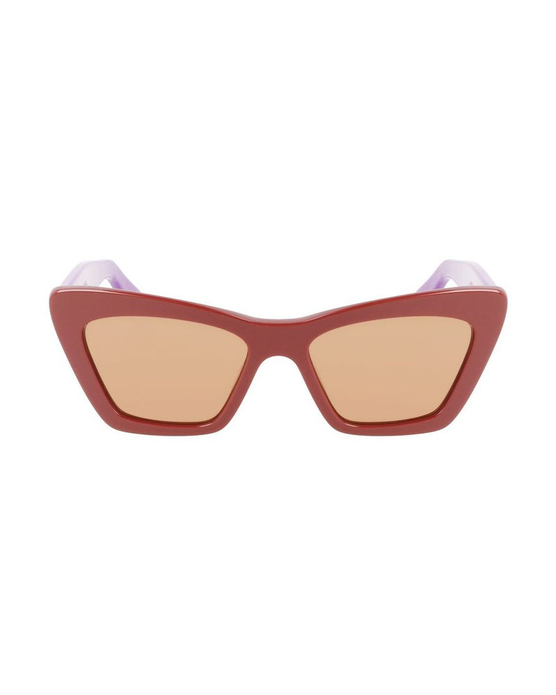 Salvatore Ferragamo Brown Acetate Sunglasses Sunglasses