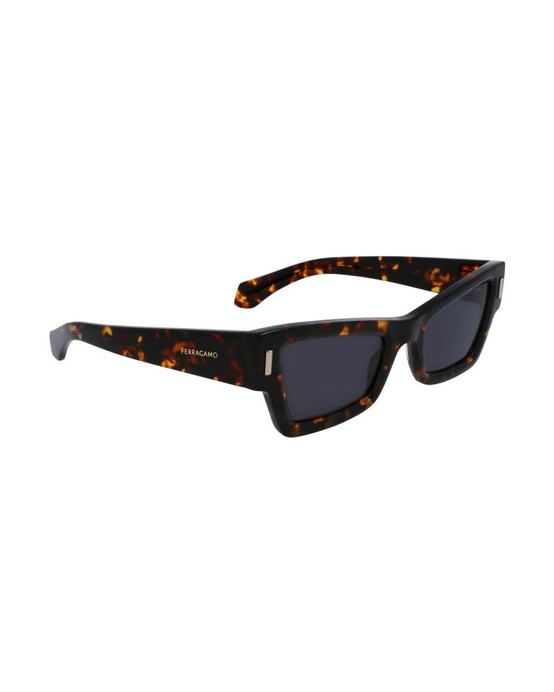 Salvatore Ferragamo Brown Acetate Sunglasses Sunglasses